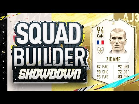 Fifa 20 Squad Builder Showdown!!! NEW ICON ZIDANE!!! 94 Rated Zidane vs Castro