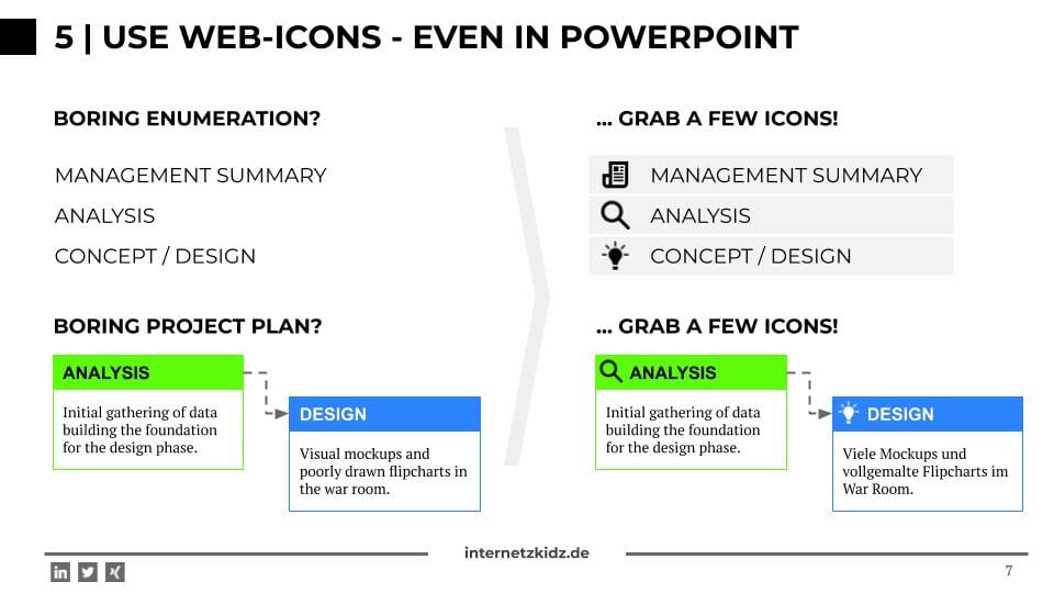 Icons Powerpoint Hacks