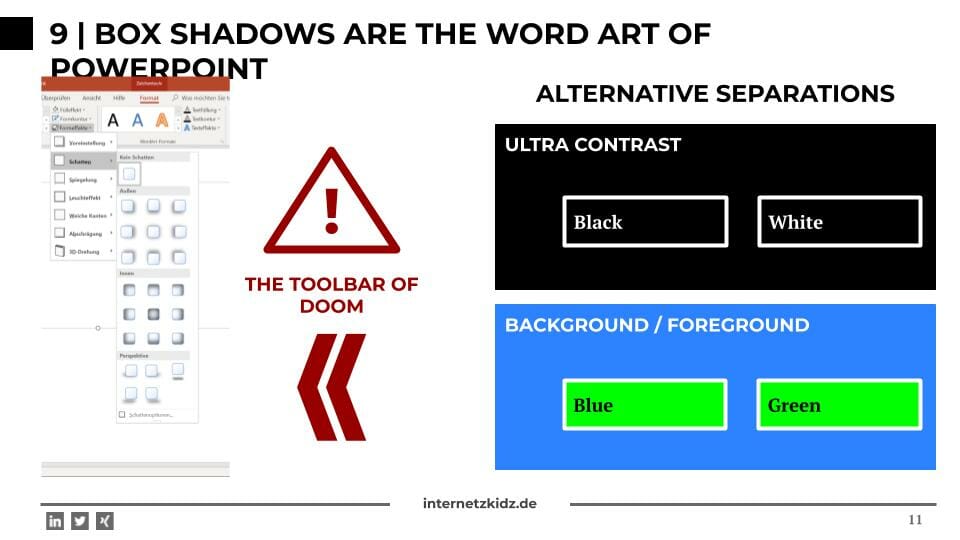 Shadows Powerpoint Hacks