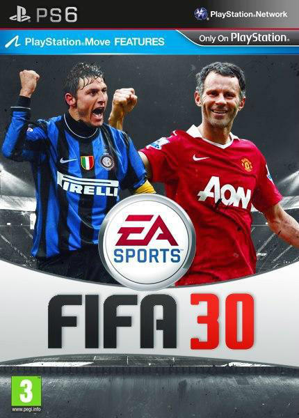 FIFA30 Giggs und Zanetti auf dem Cover