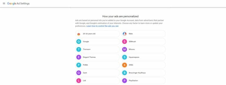 Google Ad Personalization Social Search