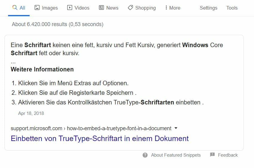 HowTo in den SERPs