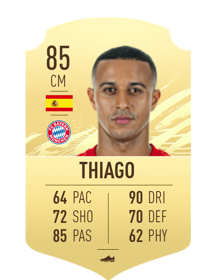 Thiago FIFA 21 Rating FUT