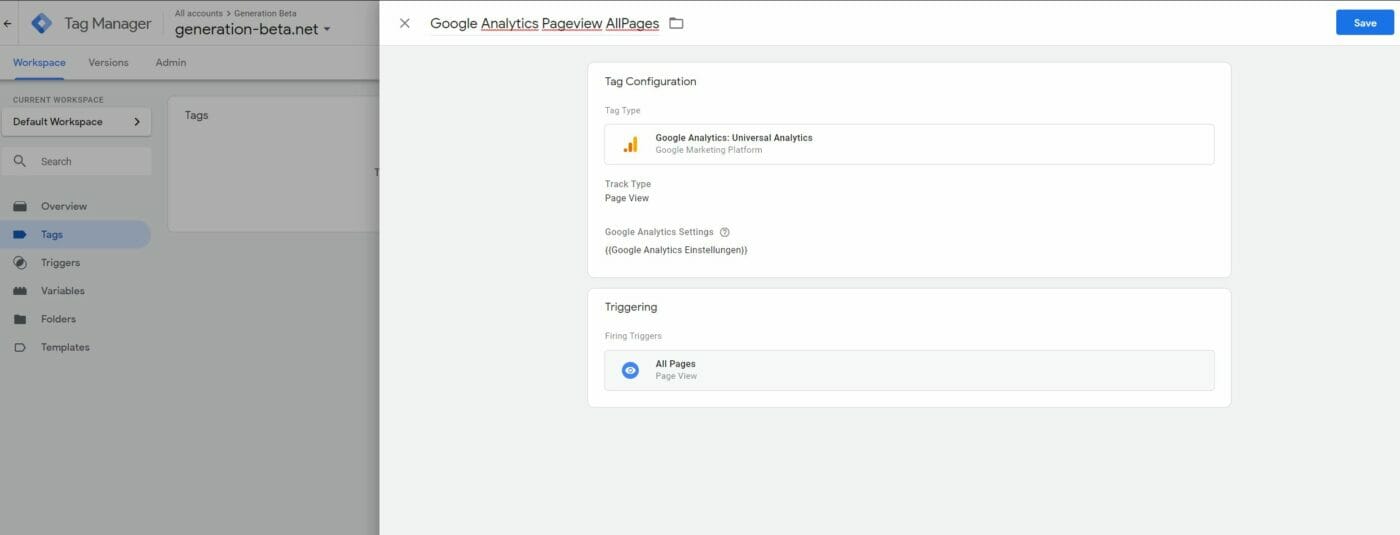 Google Analytics Pageview Tracking Google Tagmanager