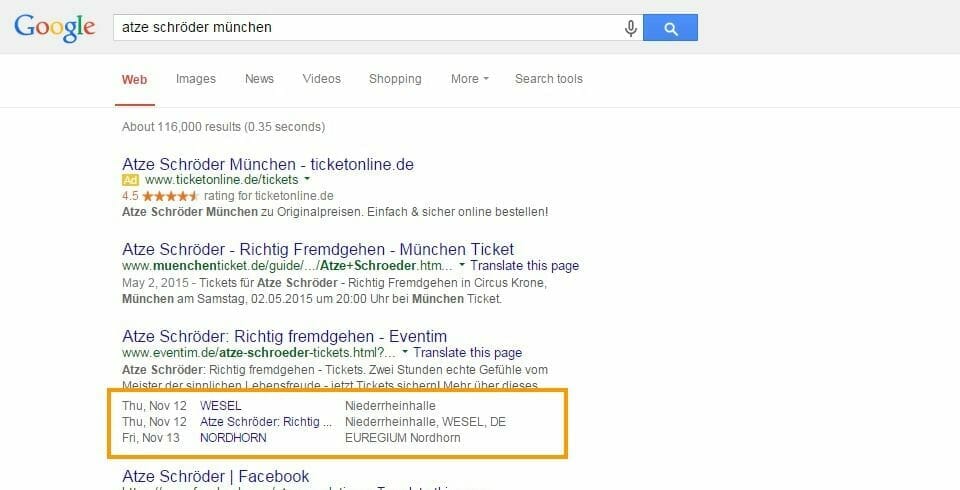 Atze Schröder Google Suche Events