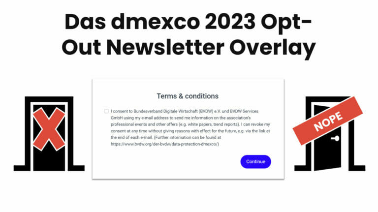 dmexo 2023 Newsletter Opt Out Overlay