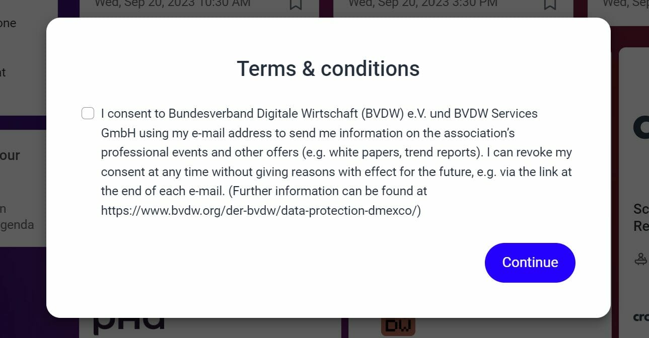 dmexco23 Opt Out Overlay Groß