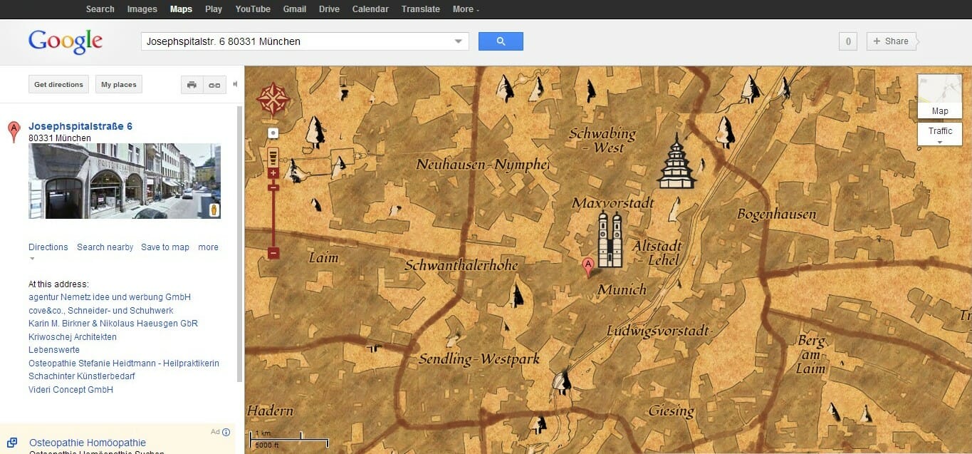 Google Maps Treasure Map April
