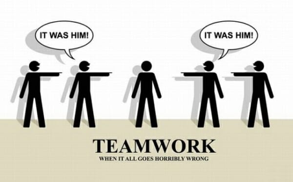 Teamwork when it all goes horrbly wrong